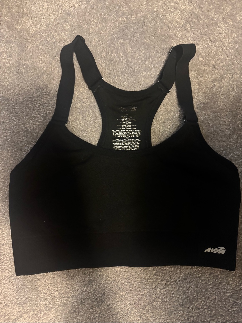 Avia Women's Black Seamless Sports Bra